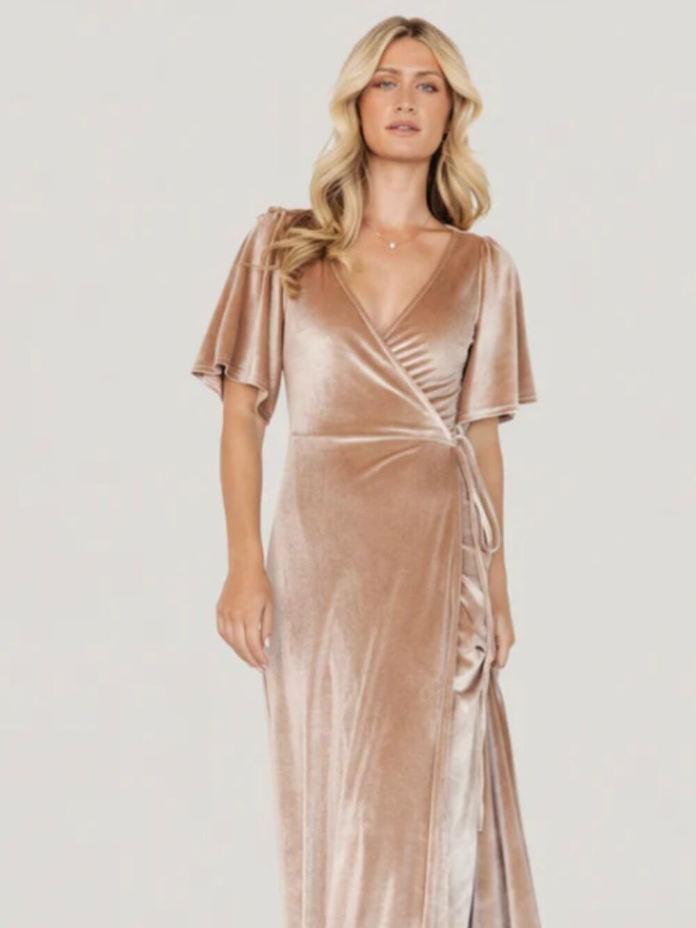 Baltic Born Meghan Velvet Wrap Maxi Dress